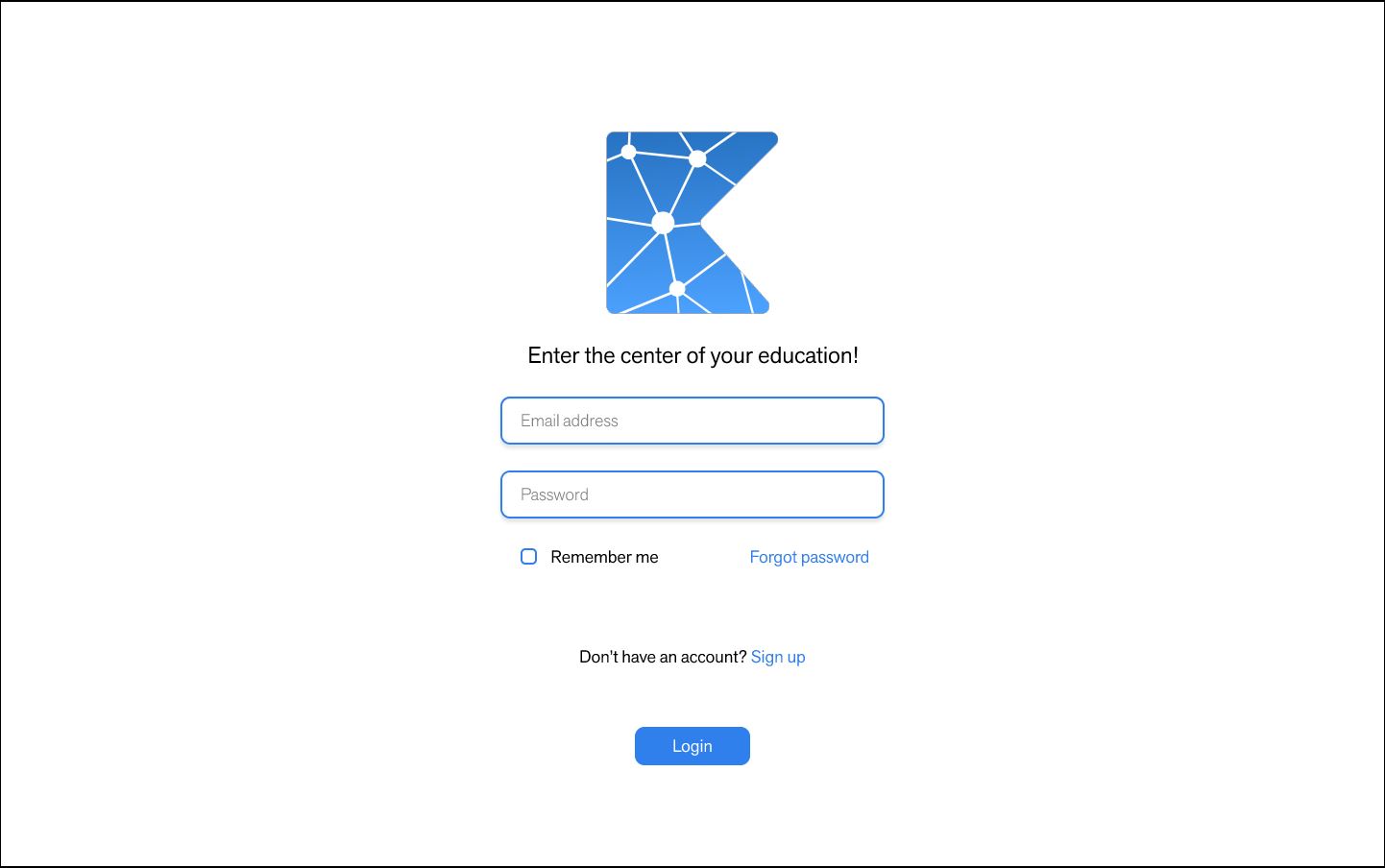 Kentro application login.